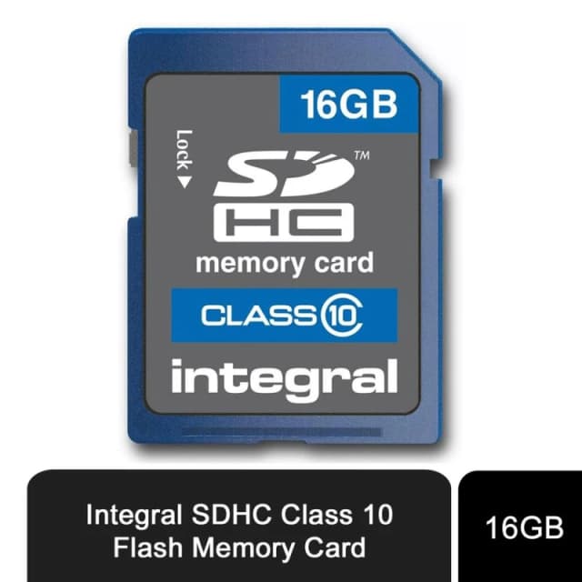 Integral Premium 16GB SDHC Memory Card - Class 10, High-Speed, Reliable Performance