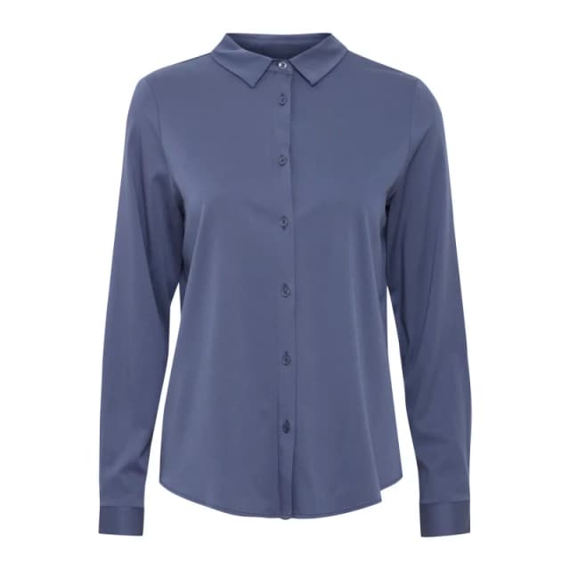 fransa Womens long sleeve blouse fransa Justina SH 1 Bleu Female S