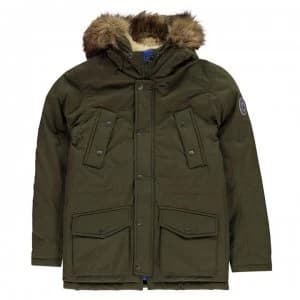 Jack and Jones and Jones Explore Parka Jackets - Forest Night