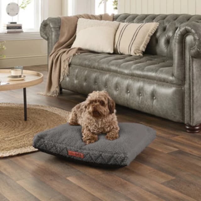 Paws For Slumber Paws For Slumber Sherpa Charcoal Pet Bed-Large