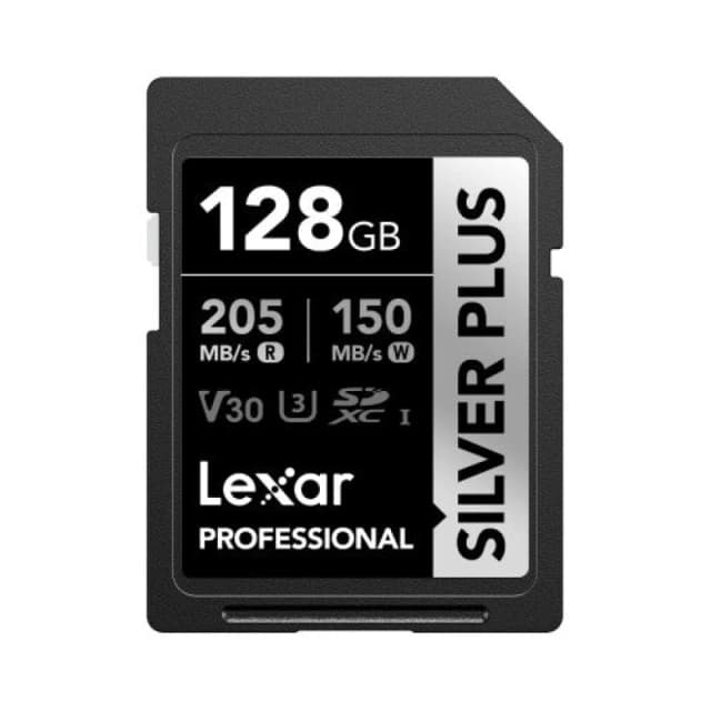 Lexar Professional SILVER PLUS 128GB SDXC UHS-I LSDSIPL128G-BNNNG