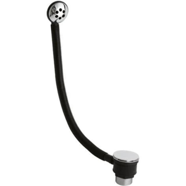 NUIE Nuie - Push Button Bath Waste with Overflow - Chrome ek321