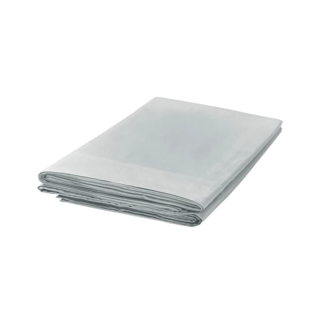 Bedeck of Belfast FINE LINENS 300TC PLAIN DYE FLAT SHEET Silver unisex KING SIZE
