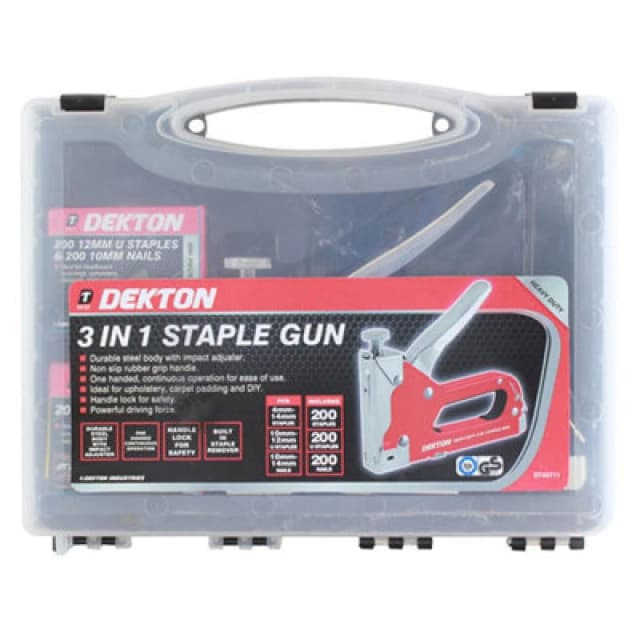 Dekton Dt40711 Staple Gun With Staples 3 In 1