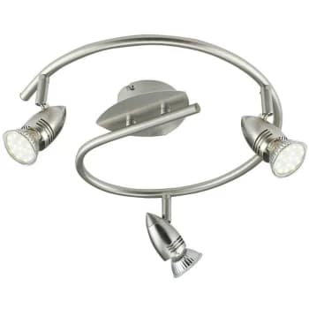 Fan Europe Lighting - Fan Europe SPOT LED 3 Light Multi Arm Semi Flush Ceiling light Nickel 400lm 2700K 30x31.5cm