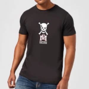 East Mississippi Community College Skull and Logo Mens T-Shirt - Black - M