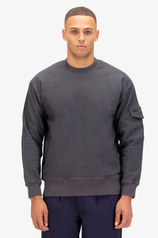 Luke 1977 Luke 1977 Men Caleta Sweatshirt in Charcoal Size: 2X-large Charcoal XXL Male 5063494118113