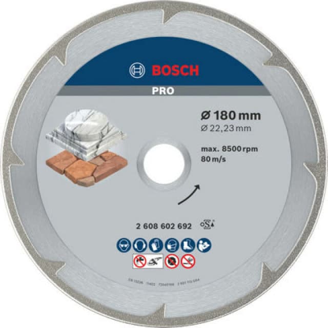 Bosch PRO Marble Diamond Cutting Disc 2608602692 Diameter: 180mm