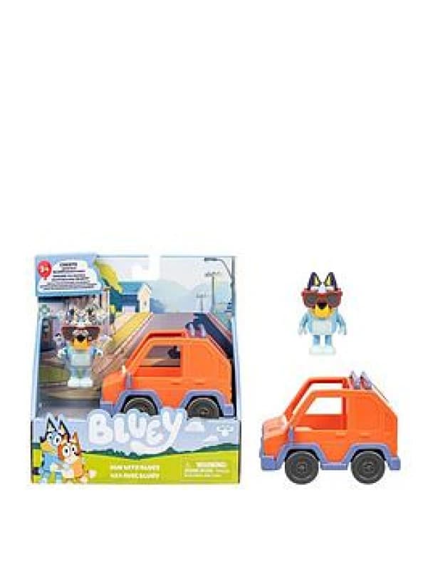Bluey Hit The Road And Her Friends In This Cute Little Vehicle! Ride Along In The 4WD This Vehicle Fits One 6-7.6cm Articulated Figure Inside