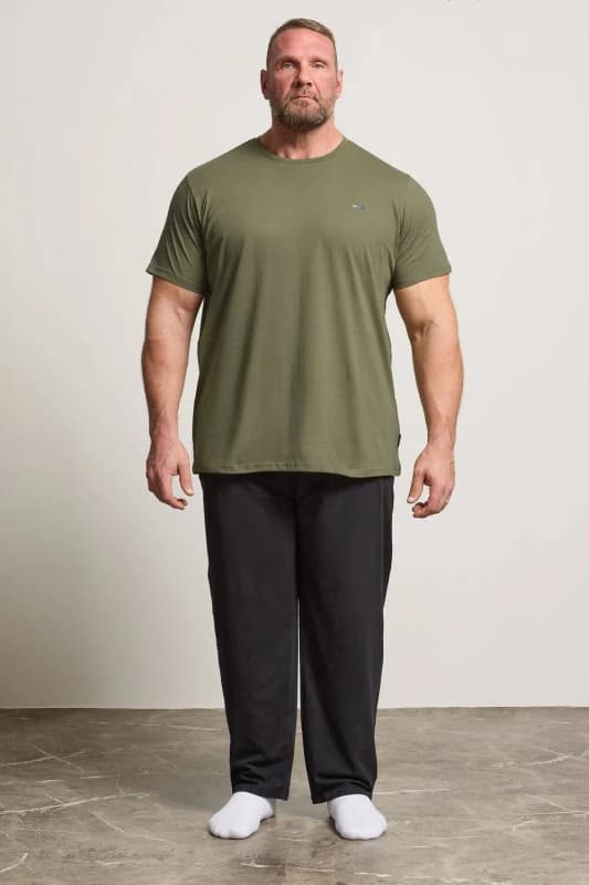 BadRhino Mens Lounge Trouser & T-Shirt Set Size: 1XL Multicolor Male 1XL