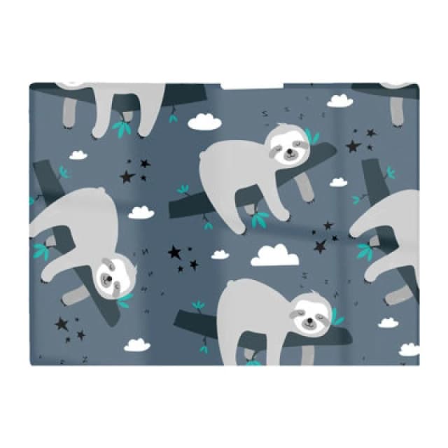 Warren Reed Designer Sleeping Sloth Pattern Glass Chopping Board