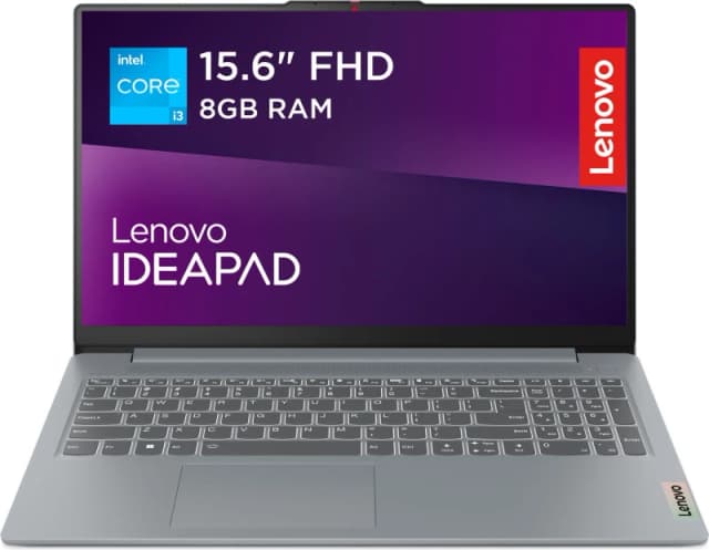 Lenovo IdeaPad Slim 3 15.6" Laptop - Intel Core i3 N-series, 128GB eUFS, 8GB RAM - Grey