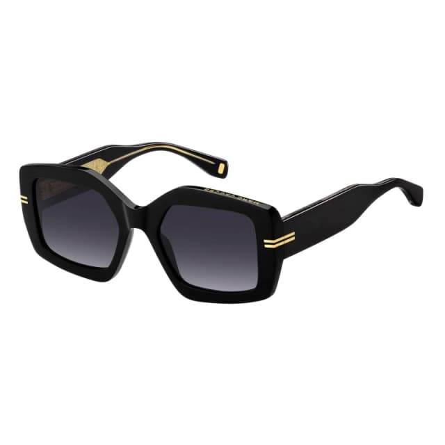 Marc Jacobs Womens Rec Geometric Round Sunglasses Black female 53 cm