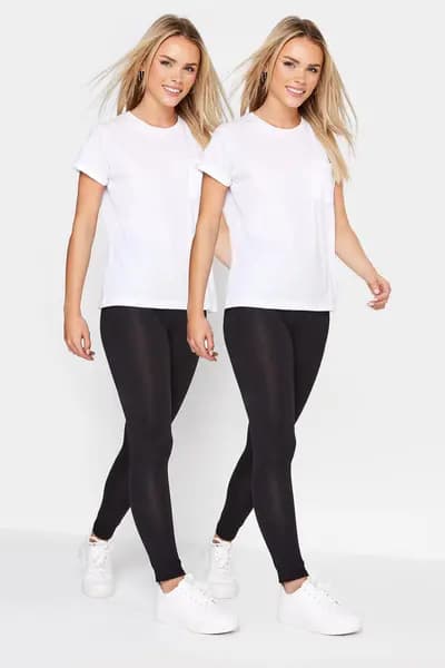 PixieGirl Petite 2 Pack Leggings Black