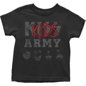 KISS - Army Kids 5 Years Toddler T-Shirt - Black