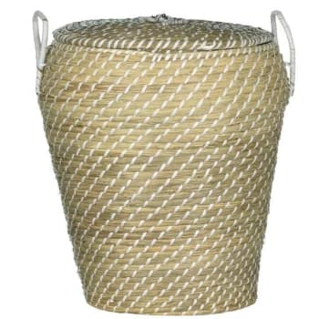 Hotel Collection Hotel Rattan Laundry - white