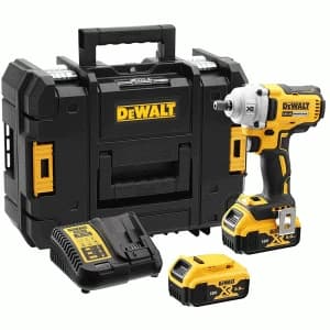 DEWALT DCF894 18v XR Cordless 1/2" Drive Compact High Torque Impact Wrench 2 x 5ah Li-ion Charger Case