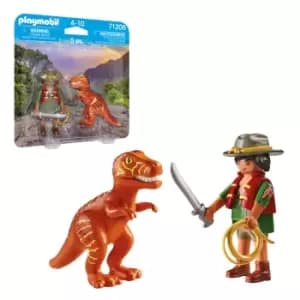 Playmobil 71206 Duopack Villain With T-Rex