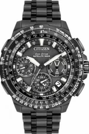 Mens Citizen Promaster Navihawk GPS Alarm Chronograph Radio Controlled Eco-Drive Watch CC9025-85E