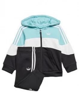 Boys, adidas Originals Bx2.0 Fz Hoodie, Blue, Size 0-3 Months
