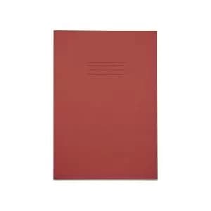 Rhino A4 Plus Exercise Book Red S10 Squared 80 Page Pack 50