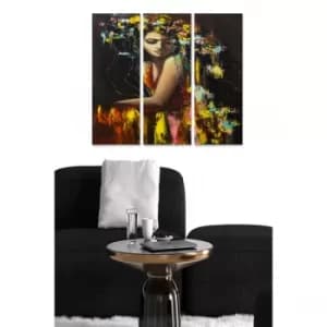 MDF441859675 Multicolor Decorative MDF Painting (3 Pieces)