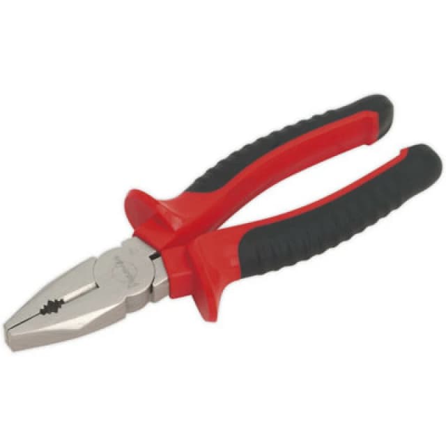 Loops 205mm Combination Pliers - Drop Forged Steel - 25mm Jaw Capacity - Comfort Grip Metallics