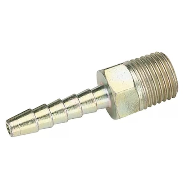 Draper 1/4" BSP Taper 3/16" Bore PCL Male Screw Tailpiece (Sold Loose)