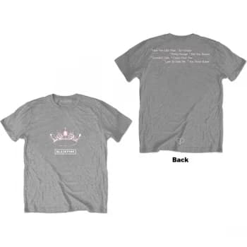 BlackPink - The Album - Crown Unisex Large T-Shirt - Grey