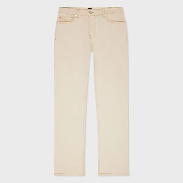 Paul Smith Womens Ecru Straight-Leg Jeans White
