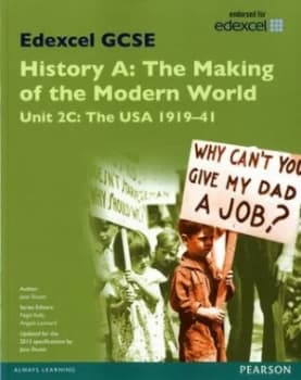 Edexcel Gcse History A. Unit 2c the Making of the Modern World USA 1919-41 by Jane Shuter Paperback