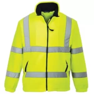 F300YER4XL - sz 4XL Hi-Vis Mesh Lined Fleece - Yellow - Yellow - Portwest