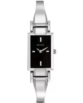 Bulova Dress Black Dial Stainless Steel Womens Watch 96L138 96L138