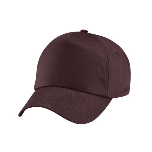 Beechfield Original 5 Panel Cap in Chocolate Chocolate Unisex One Size