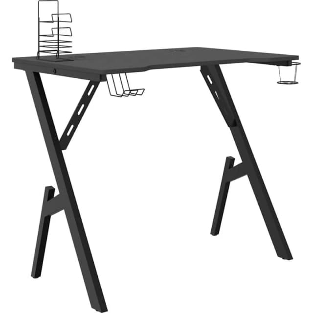 VIDAXL Gaming Desk with y Shape Legs Black 90x60x75cm Vidaxl 8720286566671