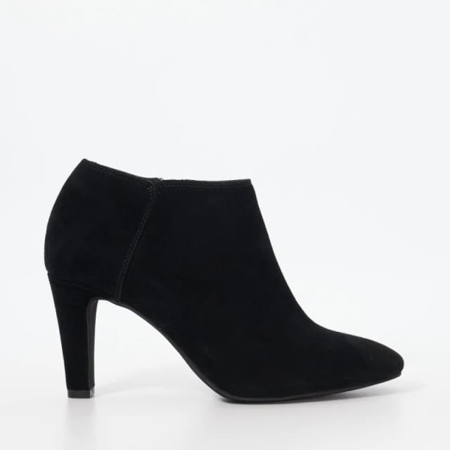 Dune London Womens Omarah Ankle Heeled Boots Black Suede female 3 (36)