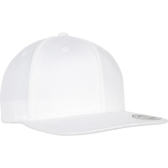 Flexfit by Yupoong Mens Cotton Snapback Cap in White White Male One Size