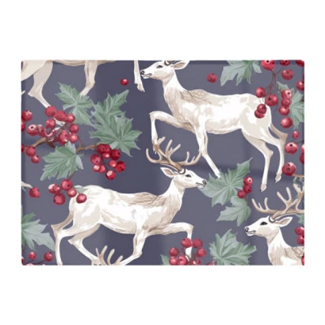 Warren Reed Designer Reindeers And Holly Chopping Board