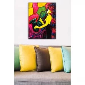 484840348-5070 Multicolor Decorative Canvas Painting