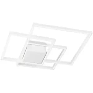 Merano - Atlanta Integrated LED Semi Flush Light White Aluminium LED 42W 2650Lm 3000K