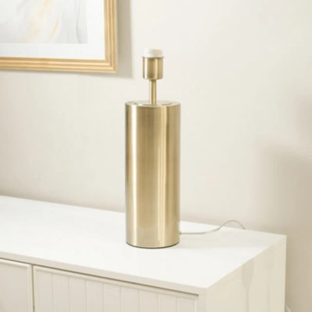 ValueLights Lexy Single Stem Dimmable Touch Table Lamp Base Gold