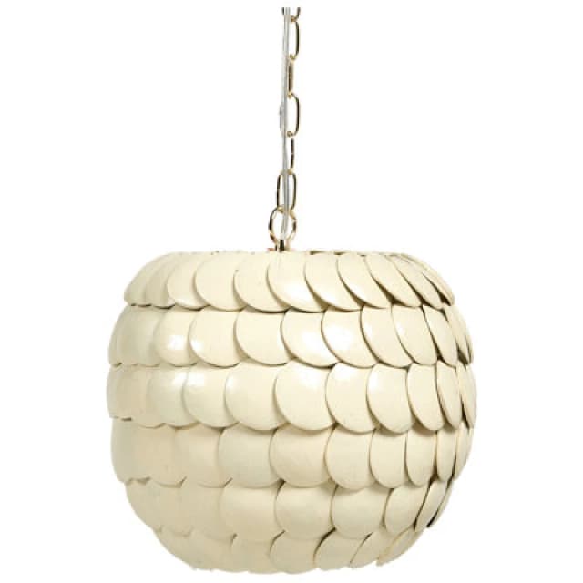 Beliani Pendant Lamp Maskeliya Coconut Shell Beige