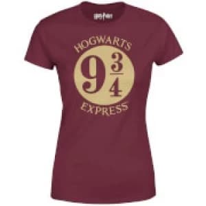 Harry Potter Platform Burgundy Womens T-Shirt - L - Burgundy