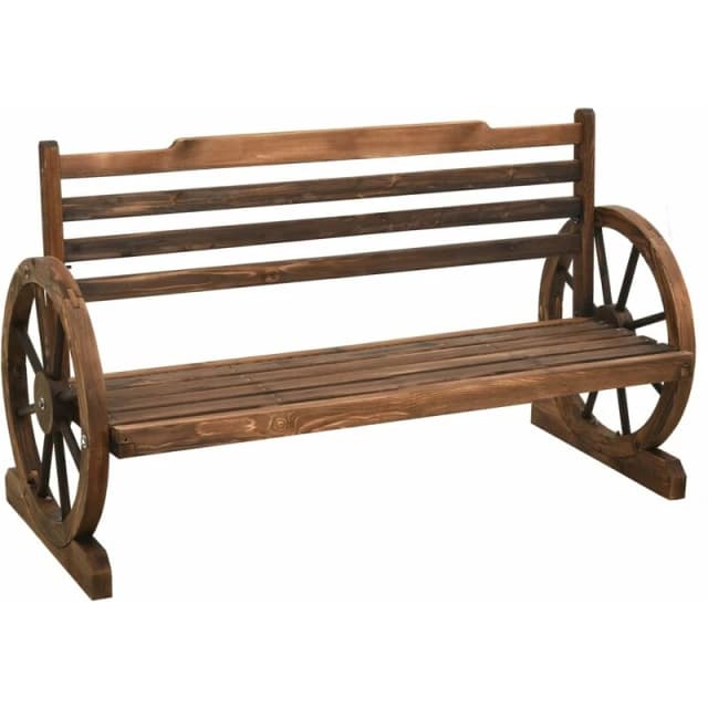 VIDAXL Garden Bench 112cm Solid Firwood Vidaxl 8720286157275