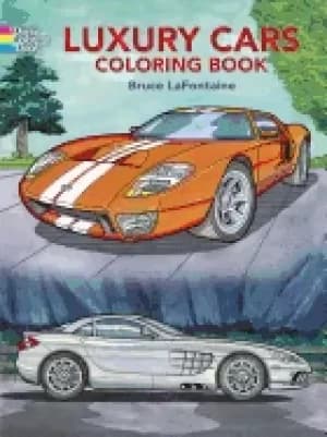 luxury cars coloring book