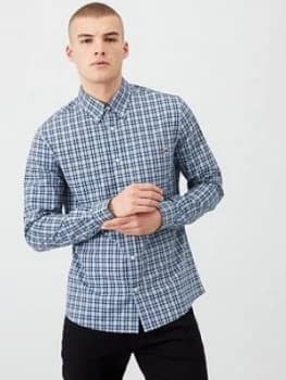Pretty Green Leon Checked Shirt - Blue