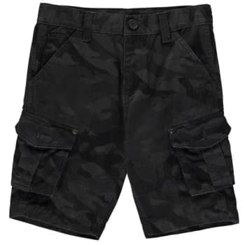 Firetrap Camo Cargo Shorts Junior Boys - Navy Camo