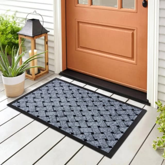 RugsX Doormat Antislip Vectra 0902 Outdoor, Indoor Light Grey 40X60 Cm