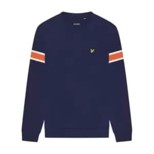 Lyle and Scott Lyle & Scott Rib Insert Sweater - Blue