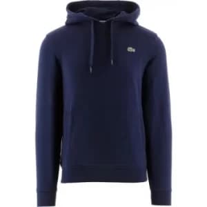 Lacoste Navy Hooded Fleece Sweatshirt